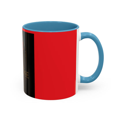 Redd Rose Coffee Mug – Black & Red 11/15oz Accent Mug with Gold Rose Logo