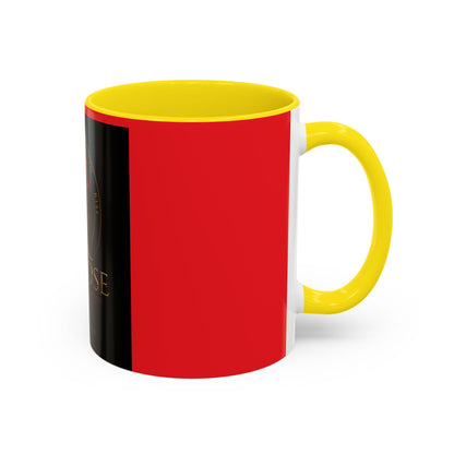 Redd Rose Coffee Mug – Black & Red 11/15oz Accent Mug with Gold Rose Logo