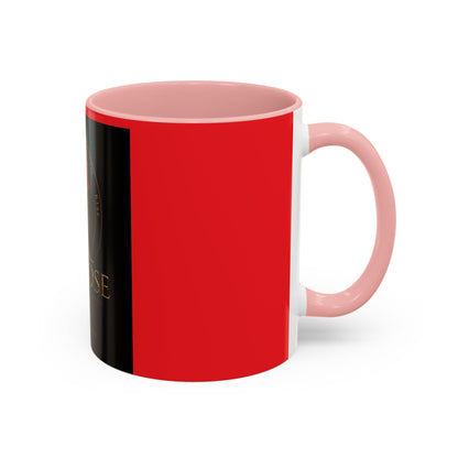 Redd Rose Coffee Mug – Black & Red 11/15oz Accent Mug with Gold Rose Logo