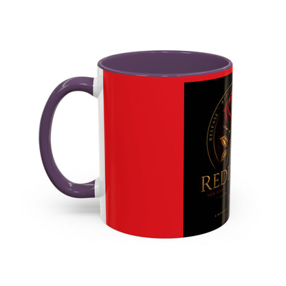 Redd Rose Coffee Mug – Black & Red 11/15oz Accent Mug with Gold Rose Logo