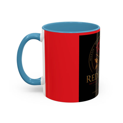 Redd Rose Coffee Mug – Black & Red 11/15oz Accent Mug with Gold Rose Logo