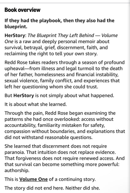 Herstory: The Blueprint They Left Behind Volume One — Paperback Pre-Order (Signed Edition)